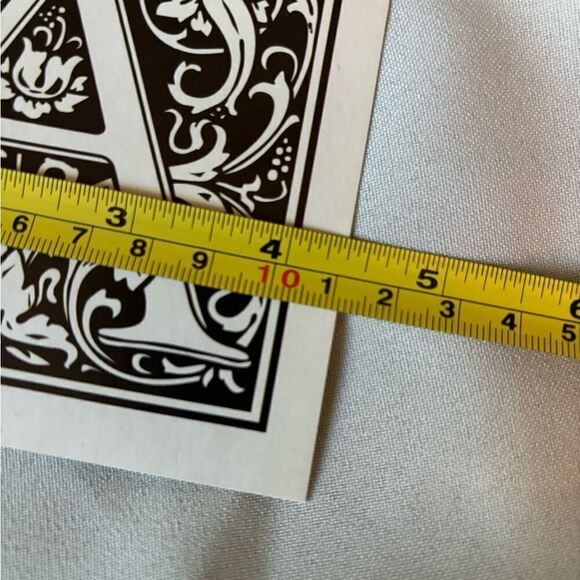 4.5” NEW! “N” Square Monogram Letter Print Ready to be Framed - Picture 2 of 4